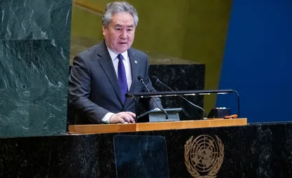 Kyrgyz FM speaks at UN General Assembly debate