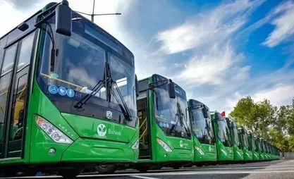 Bishkek city's transportation fleet totals 1628 buses