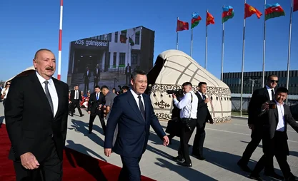 Official welcome ceremony of Azerbaijani President Ilham Aliyev kicks off in Cholpon -Ata