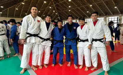 Kyrgyz judokas undergo training camp in Japan
