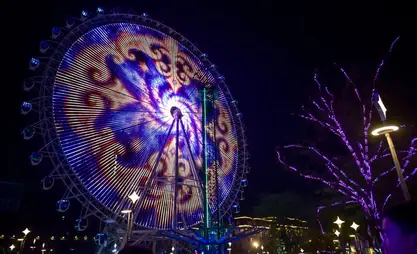 Central Asia's tallest ferris wheel opened in Bishkek