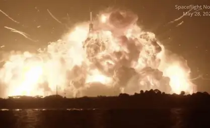 Blue Origin rocket explodes during launch pad test in Florida