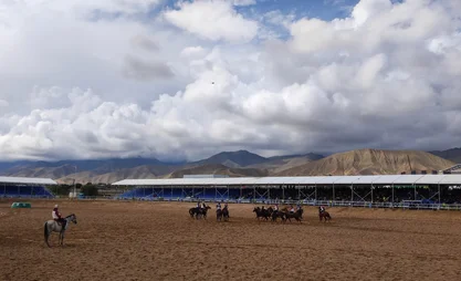 Kok boru: Match between Kyrgyzstan and Russia begins