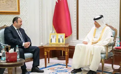 Kyrgyz ambassador meets with speaker of Parliament of Qatar