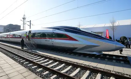 World's fastest high-speed train undergoing type tests in Beijing