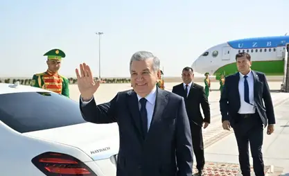 President of Uzbekistan arrives in Turkmenistan