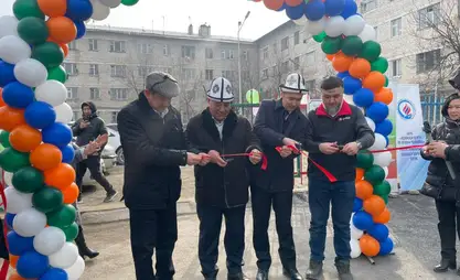 New playgrounds in the "Manas-Ata" neighbourhood of Osh opened