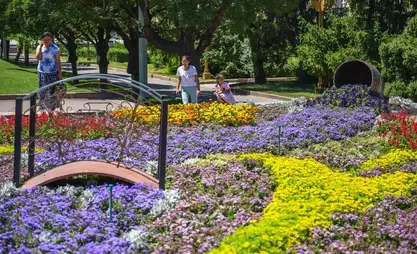 Two million flowers to blossom in Bishkek this year
