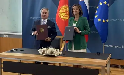 Kyrgyzstan and Slovenia sign agreement on visa-free travel for diplomats