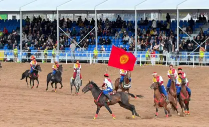 Kokpar match between Kyrgyzstan and Uzbekistan begins in Issyk Kul