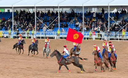 Kokpar match between Kyrgyzstan and Uzbekistan begins in Issyk Kul