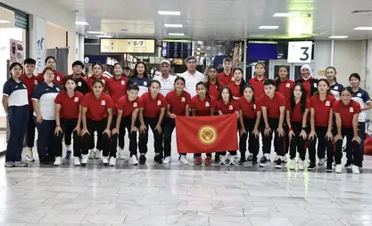 Women's national team of Kyrgyzstan depart for Asian Cup qualifying matches