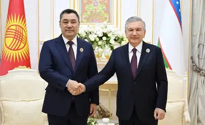 Sadyr Zhaparov holds talks with Shavkat Mirziyoyev in Khujand