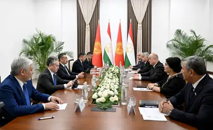 Sadyr Zhaparov meets with chairman of House of Representatives of Supreme Assembly of Tajikistan