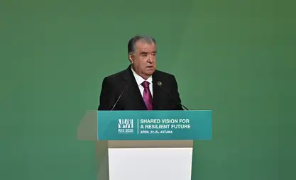 Green economy strategy and water security - Tajikistan’s position at Astana summit