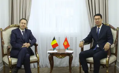 Kyrgyz deputy FM receives copies of credentials of ambassador of Belgium