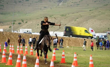 Horseback archery competition concludes in Kyrchyn Gorge