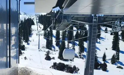 Ala Too Resort: Cable car construction at Jyrgalan completed