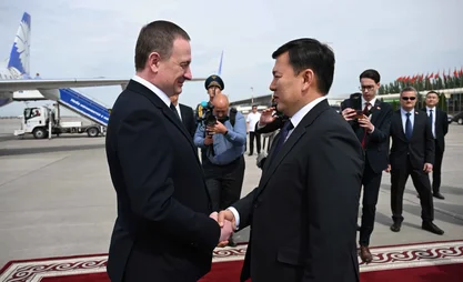 Belarus PM arrives in Kyrgyzstan on official visit