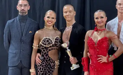 Athletes from Kyrgyzstan win gold medal in ballroom dancing in France