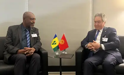 Kyrgyz FM meets with his counterpart from Saint Vincent and the Grenadines