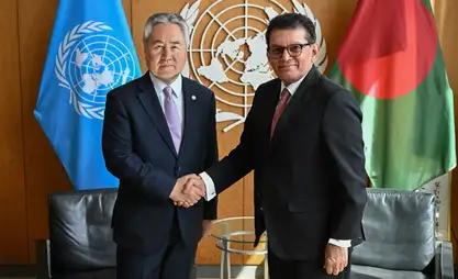 Kulubaev discusses Kyrgyzstan's priorities with UNGA president
