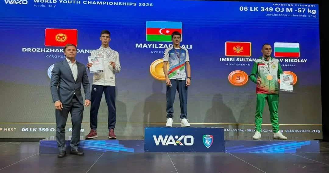 Kyrgyzstan youth kickboxing team wins four medals at World Championships in Italy