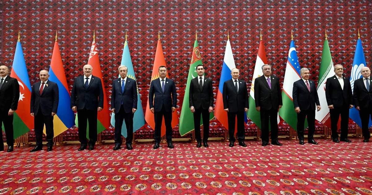 Sadyr Zhaparov participating in CIS Council of heads of state meeting