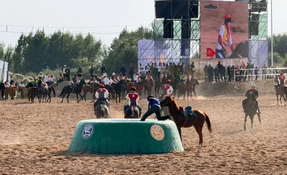 Kok boru competitions underway in Kok Boru Arena