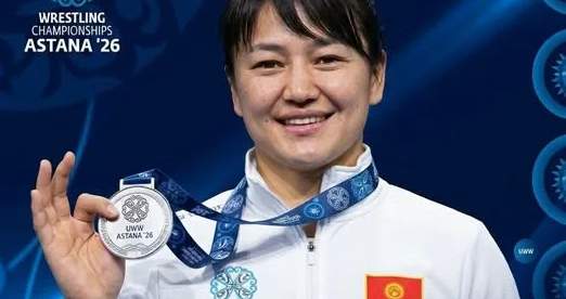 Wrestling Championships: Kyrgyz wrestler Zhumanazarova wins silver