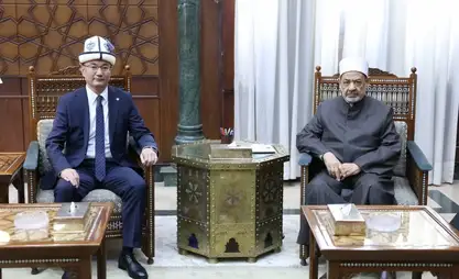 Ambassador Ashirbekov meets Sheikh of Al-Azhar in Cairo