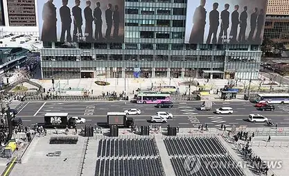 Foreign visitors increase sharply ahead of BTS concert in Seoul