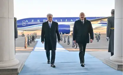 President of Azerbaijan arrives in Astana for state visit