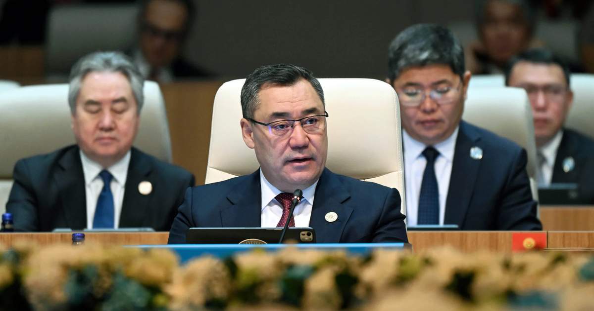 Sadyr Zhaparov speaks at OTS Summit in Ankara