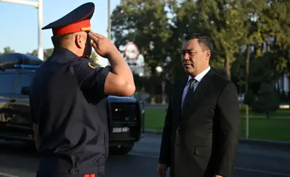 SCO and WNG: President Zhaparov inspects security forces ensuring public safety