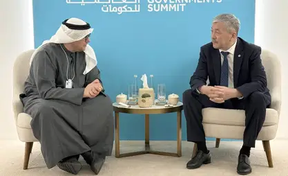 Adylbek Kasymaliev meets with Masdar CEO Muhammad Jamil Al Ramahi