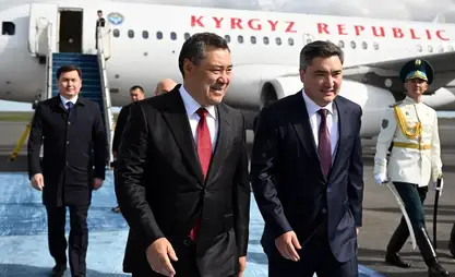 Sadyr Zhaparov arrives in Astana on working visit