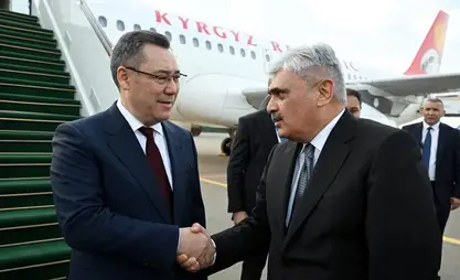 President Zhaparov arrives in Azerbaijan for working visit