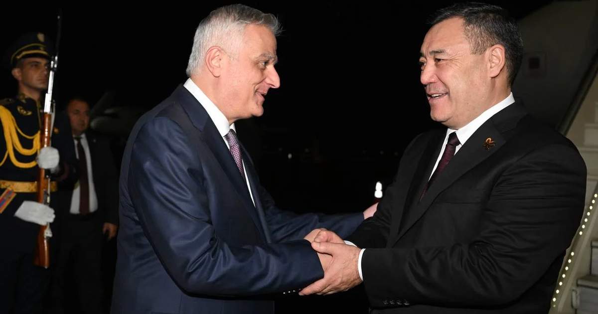 President Zhaparov arrives in Armenia for official visit