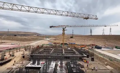 Construction of waste recycling plant continues in Osh city