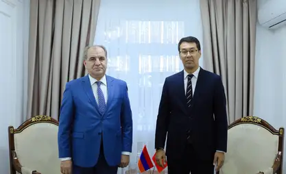 Deputy Minister Meder Abakirov met with Armenian Ambassador Armen Ghevondyan