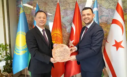 Kyrgyz ambassador to Turkiye meets with coordinator TRT AVAZ