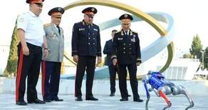 Robot dog helps ensure security in Talas