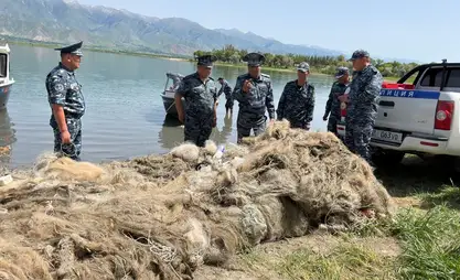132 km of poaching nets removed from Issyk-Kul lake