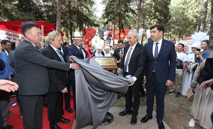 Manas Park dedicated to Kyrgyz culture opened in Antalya