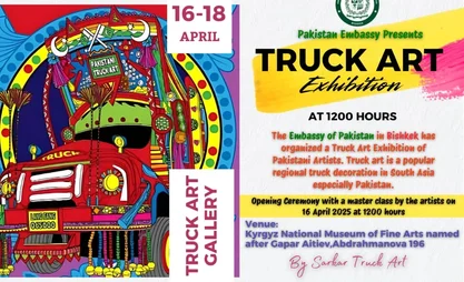 Bishkek to host Truck Art Exhibition of Pakistani Artists