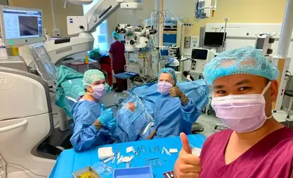 Kyrgyz doctors improve their skills in France
