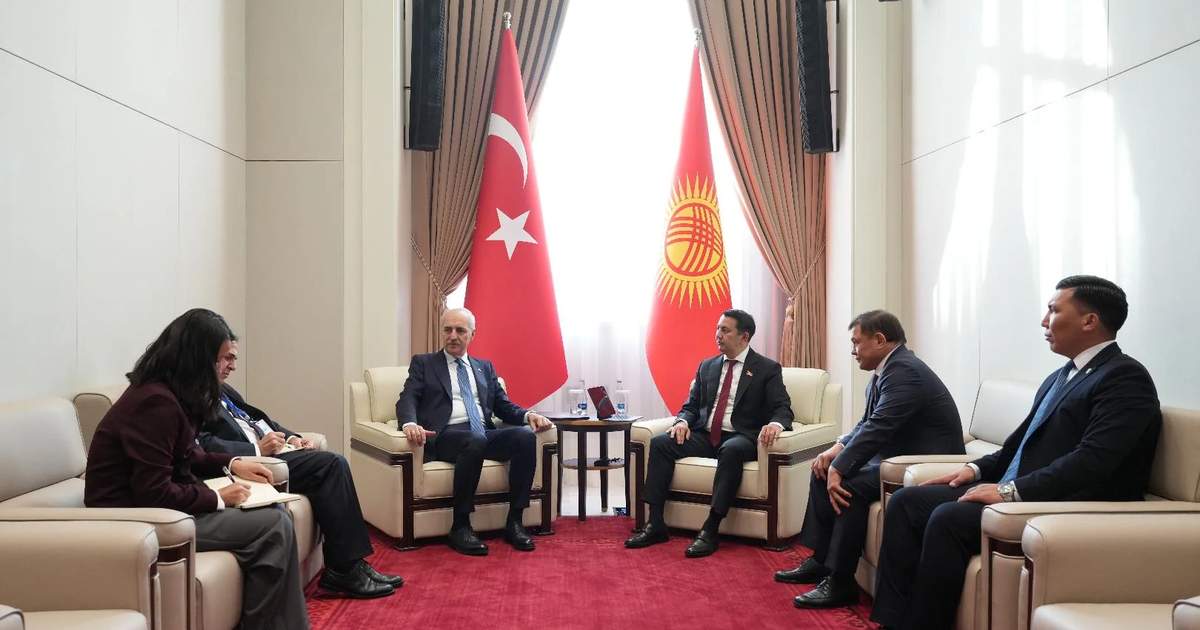 Kyrgyz speaker meets speaker of Turkish Parliament