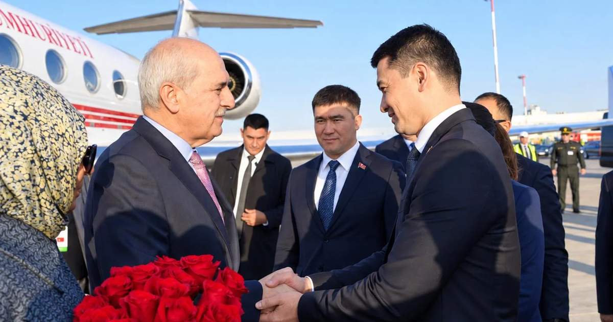 Speaker of Grand National Assembly of Türkiye arrives in Kyrgyzstan