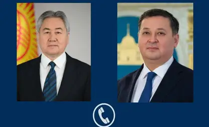 Kyrgyz FM holds telephone conversation with his Kazakh counterpart